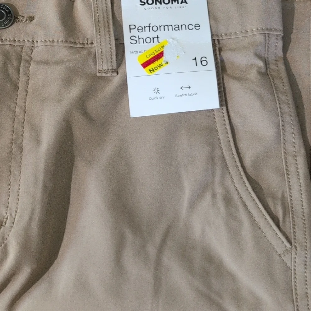 Sonoma Boys Blue And Khaki Performance Shorts - Picture 2 of 3